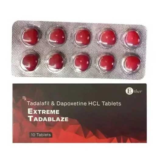 印度 EXTREME TADABLAZE  超级他达那非双效片（红钻） 10s 价格